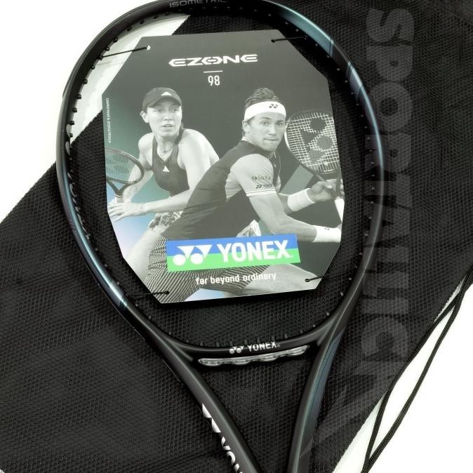 Raket Tenis / Tennis Yonex Ezone 98 (305Gr) Aqua Night Black 2024 Terbaru
