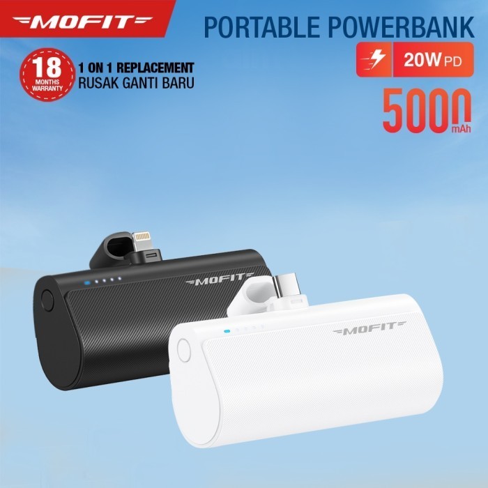 Powerbank Mofit Portable Mini 5000Mah Pd 20 Watt + Quick Charge 3.0