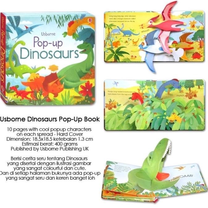 

Usborne Pop Up Dinosaurs Book - Buku Import Edukasi Anak Dinosaurus Berkualitas