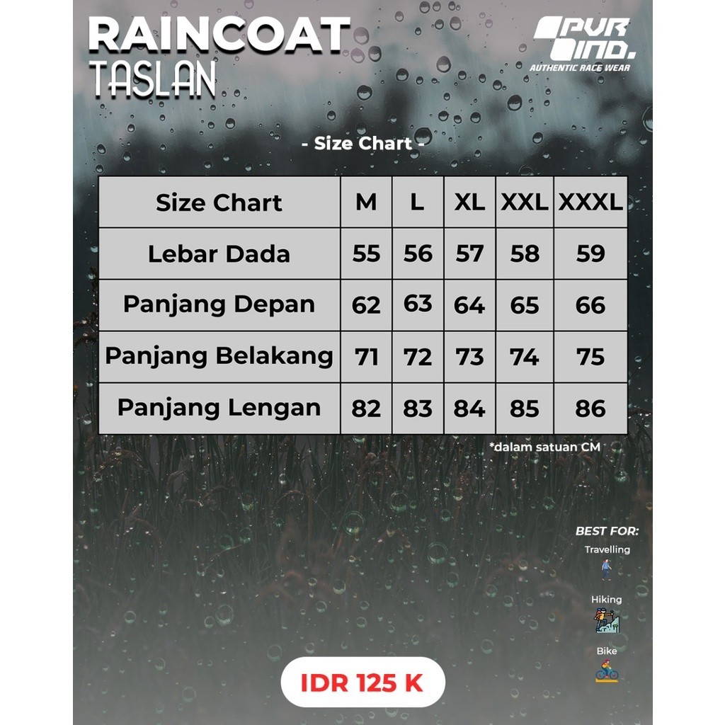 [ONLINE EXCLUSIVE] PVR IND RAINCOAT TASLAN