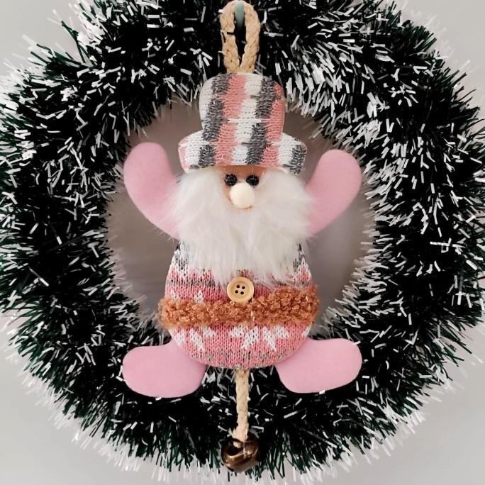 

Gantungan Boneka Pink Santa Snowman Lonceng Kado Natal Unik Plush Toy Terbaik