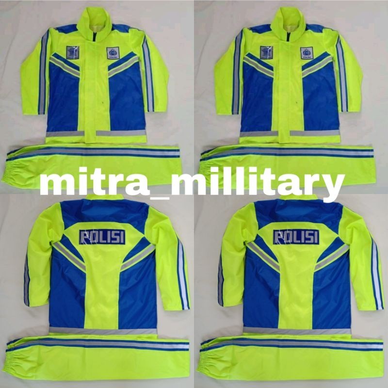 [ONLINE EXCLUSIVE] JAS HUJAN POLISI MODEL JAKET / JAS HUJAN MOTOR TERBARU