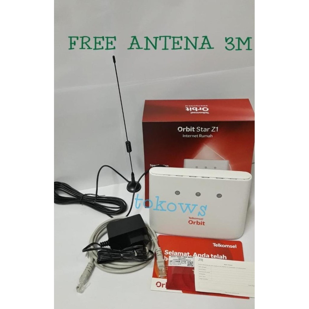 BARANG TERLARIS Modem WiFi Telkomsel Orbit Star Z1 ZTE MF293N 150GB FREE Antena 3M