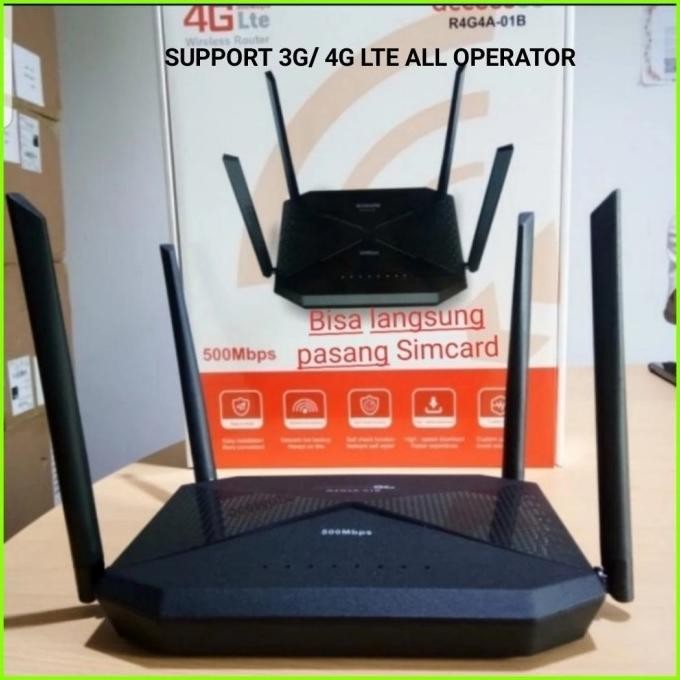 BARANG TERLARIS 1 set Modem Router Internet 3G 4G LTE AccessGo R4G4A-01B semua kartu
