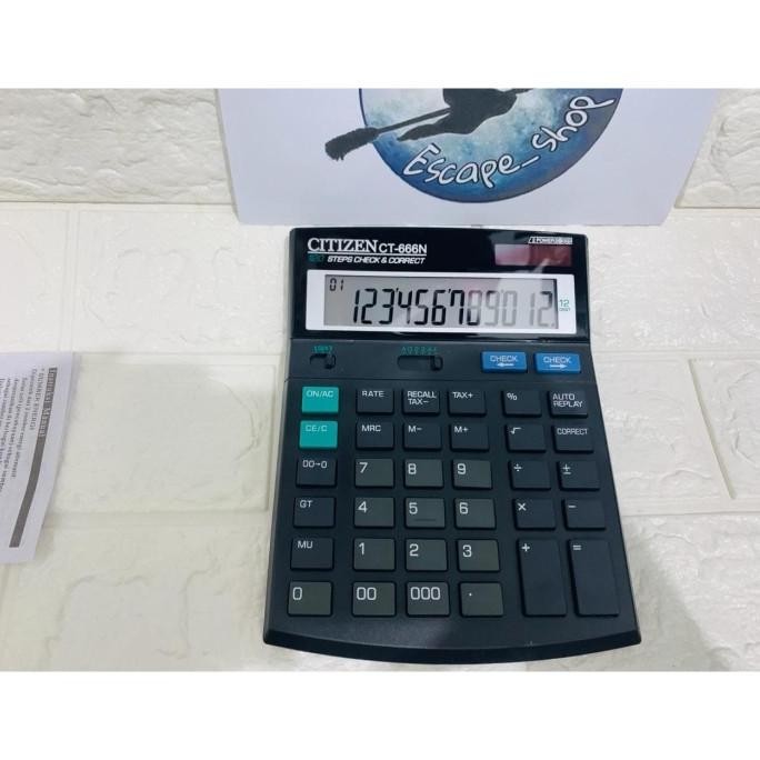 

Update KALKULATOR CITIZEN CT 666 N - CALCULATOR TYPE CT 666 N !