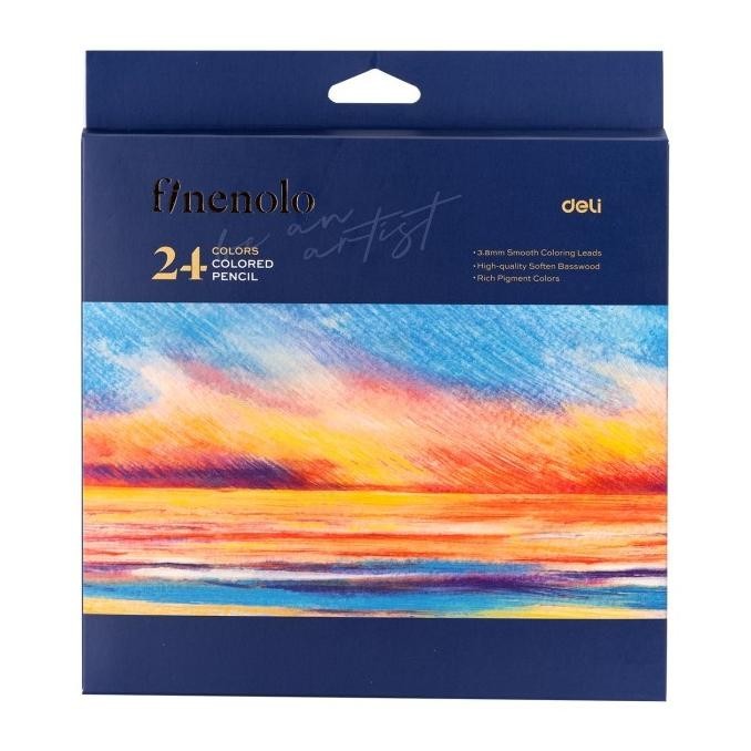 

Promo - Deli Finenolo Pensil Warna / Colored Pencil 3.8mm Lead EC131 - 12 warna ..