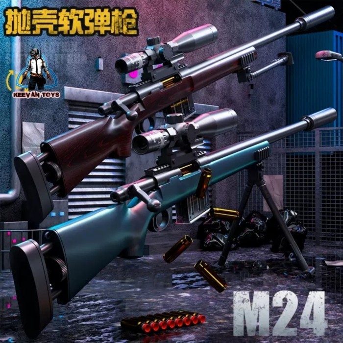 Mainan Sniper M24 Eject Shell High Grade Nerf