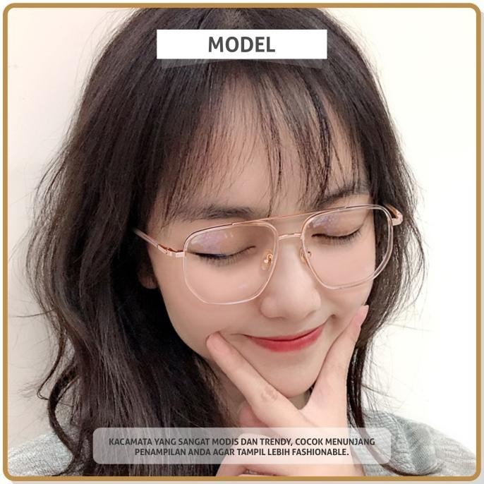 Kacamata Kacamata Tony Stark Anti Radiasi Minus Metal Tr-90 Zy2070 Limited Edition