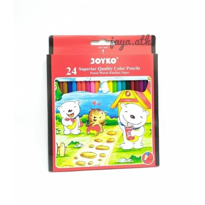 

New! PENSIL WARNA 24 WARNA JOYKO PENSIL WARNA PENSIL GAMBAR JOYKO 24 PB ,.