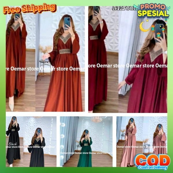 Buju Gam Pakean Dress Simple Elegant Juba Driss Bahan Tebal Murah Dreas Branded Kekinian Ghamis Terb