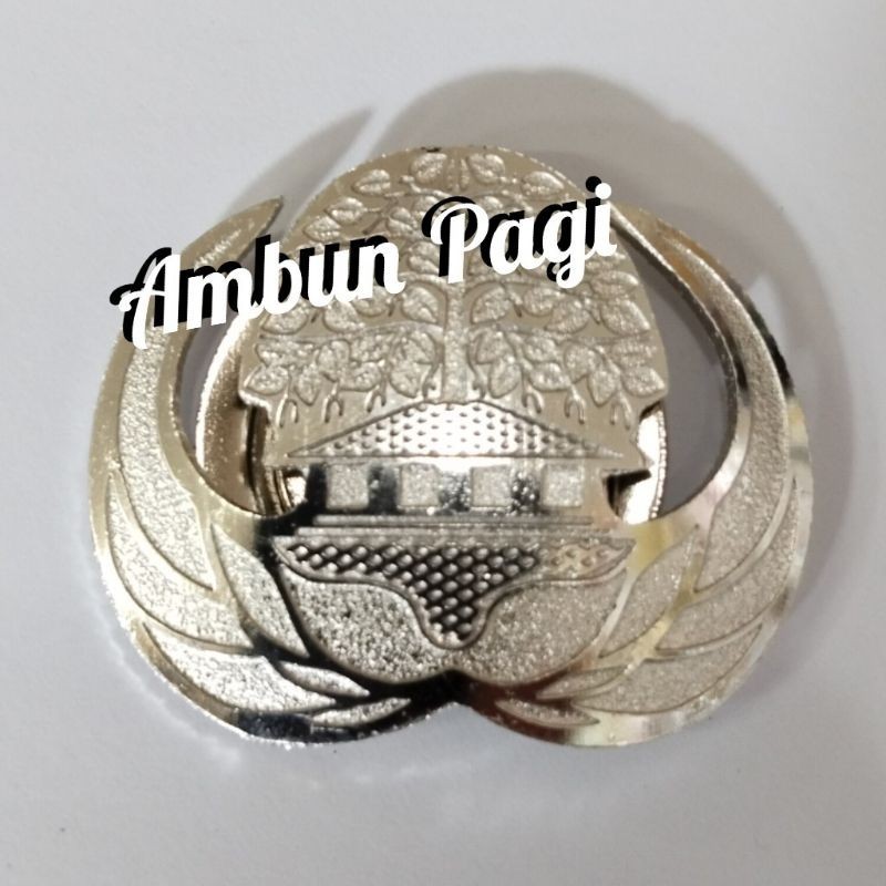 

best seller pin Korpri silver eching-magnet ready stock