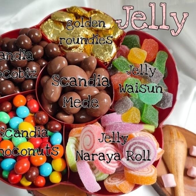 

Coklat Tray/Coklat Jelly /Parsel Coklat / Paket Lebaran / Scandia Mede Berkualitas
