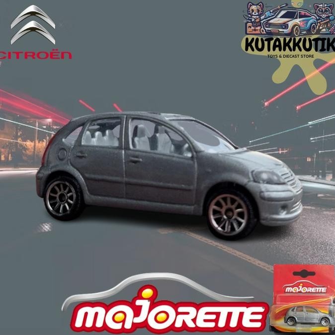 Majorette Mainan Mobil Mini Citroen C3 2001 Abu Street Cars