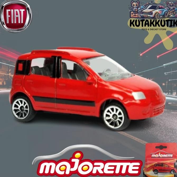 Majorette Mainan Mobil Mini Fiat Panda 4x4 Merah Street Cars