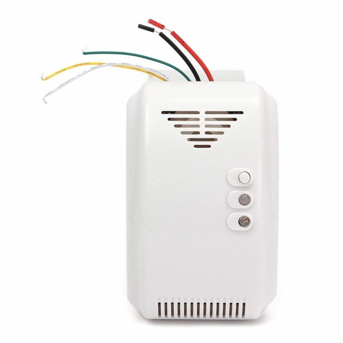 GAS DETECTOR ALARM SENSOR BUZZER BOCOR KEBOCORAN LPG 12V OUTPUT RELAY