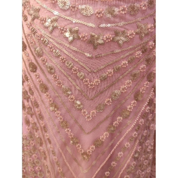 Naenggo Kain Dress Tile Zuhair Batu Payet Ivana Bridal Import Rose Gold