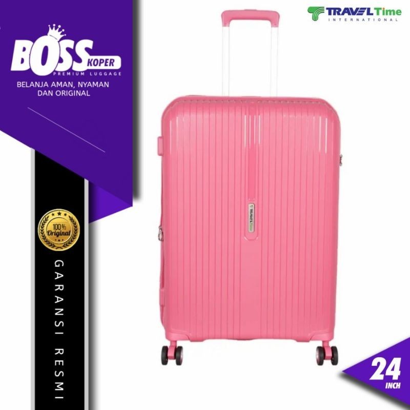 Koper TRAVEL TIME 24 Inch Medium Size Kuat Expand TSA Original