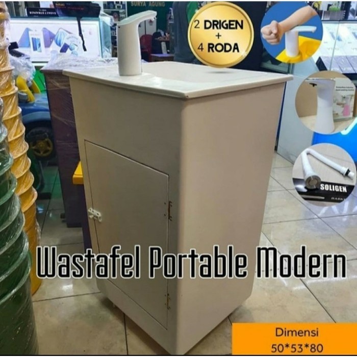 Washtafel Portable Cuci Tangan Portable VIP Touchless ( KRAN SENSOR )