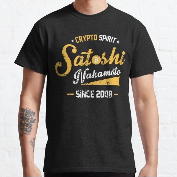 Baju Kaos Bitcoin - Satoshi Nakamoto