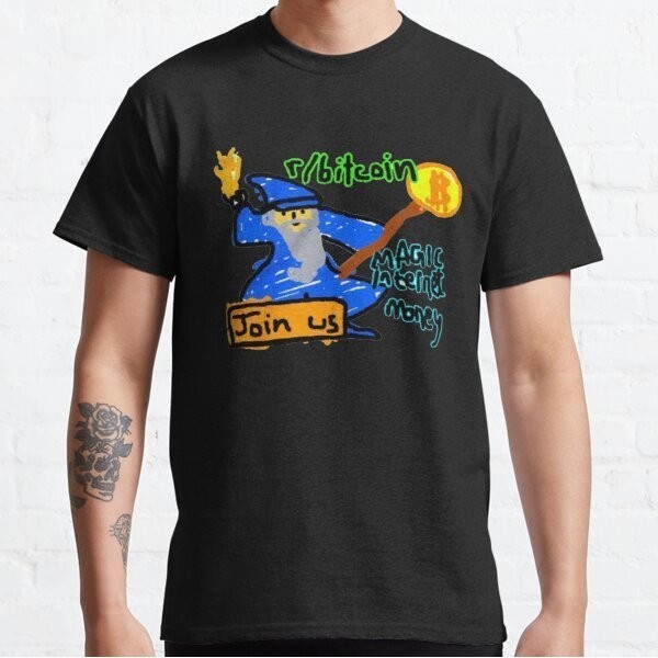 Baju Kaos Bitcoin Join Us Magic Internet Money Meme Classic T-Shirt