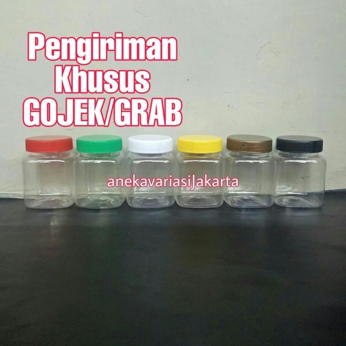 

Toples Kotak 200Ml / Toples Sambal / Selai / Cumi / Bumbu / Plastik