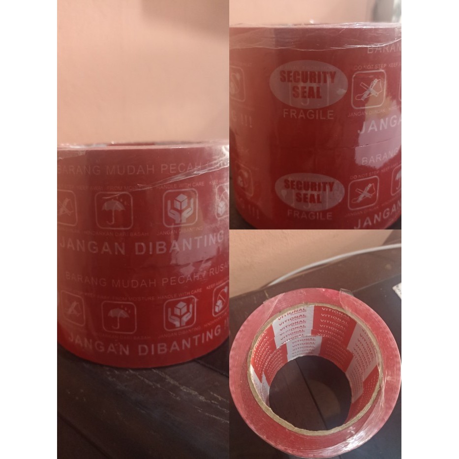 

%$%$%$%$] Lakban fragile jangan dibanting 48 mm x 100 yrad