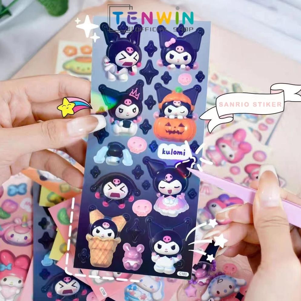 

stiker/Sticker Lucu 2D Sanrio Karakter/Sanrio stiker lucur-Tenwin