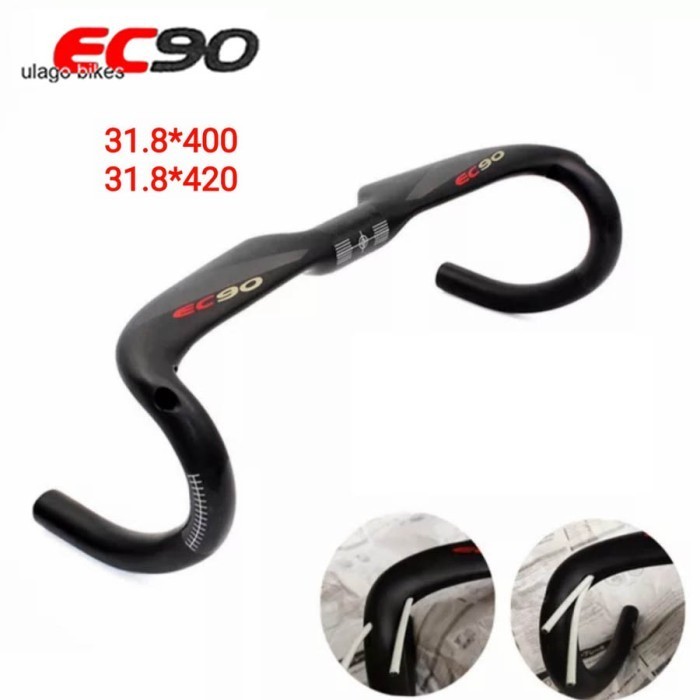 New dropbar carbon aero 1 EC90 31.8 OS drop bar handle stang balap road