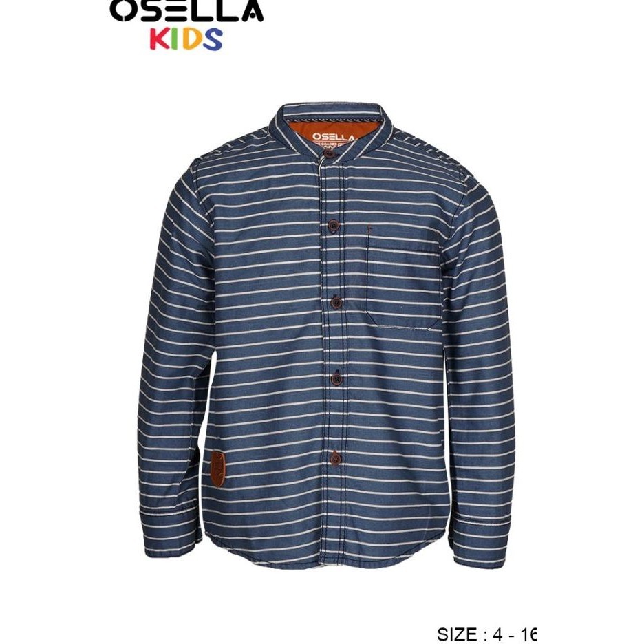Osella Kids Kemeja Lengan Panjang Anak Laki-Laki Warna Aqua 2237220236