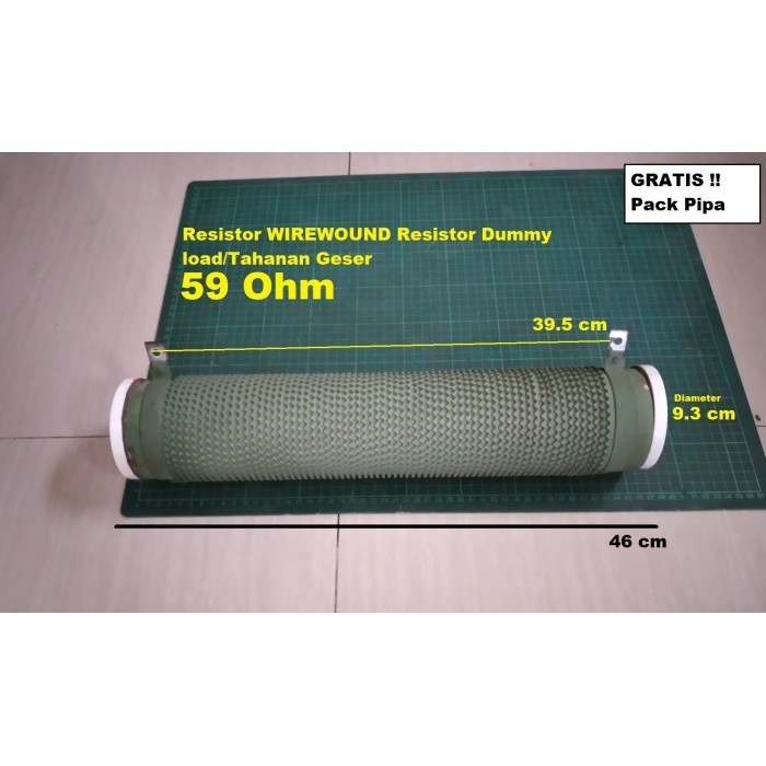 Resistor WIREWOUND Resistor Dummy load/Tahanan Geser BESAR 59 ohm