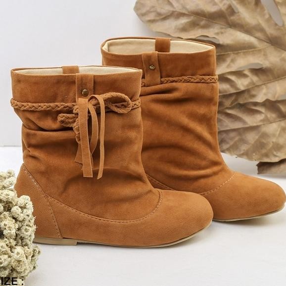 Sepatu Boot Anak Perempuan I Sepatu Branded Pesta Gaya Anak Bsm