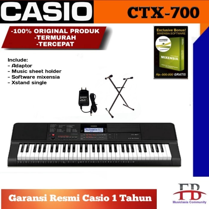 NEW Casio CTX700 Keyboard + Xstand / CTX 700 / CTX-700 / CT-X700 Garansi