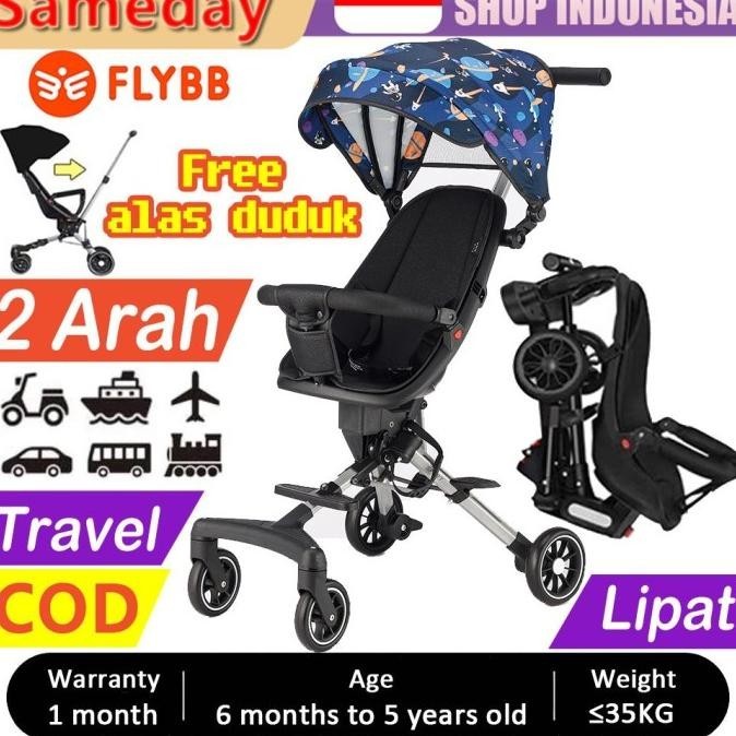 Flybb Kereta Dorong Bayi Stroler Bayi Lipat Travelling Magic Stroller Aditpernanda12