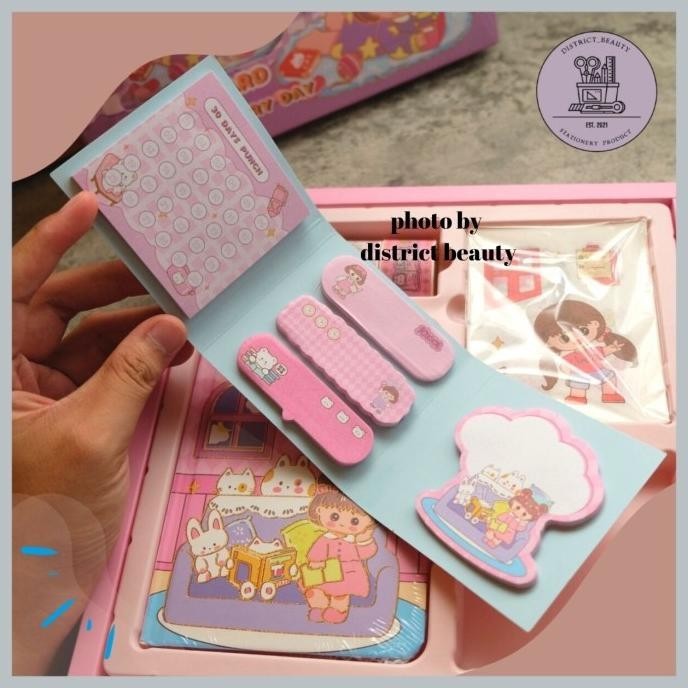 

Kualitas No1 Jurnal 4 In 1 Kode S001 Study Hard Isi Washi Tape Stiker Sticky Notes
