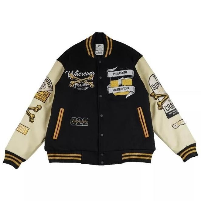 Promo Varsity Grdt - Jacket Varsity Pleasure Terbaru Pria Wanita Rasyaulil12