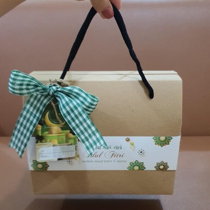

Gable Box Tali Kue Kering Lebaran / Idul Fitri Free Pita + Hang Tag 029