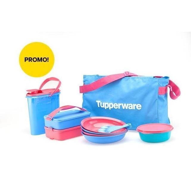 Tupperware Ohana Set Tas Bekal Makan Untuk Piknik Lengkap