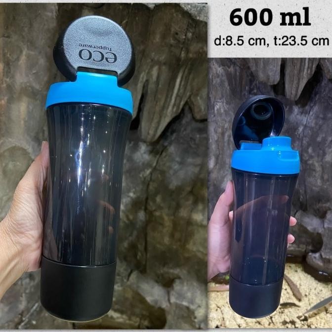 Tupperware Eco Men Black / Botol Minum 750 Ml