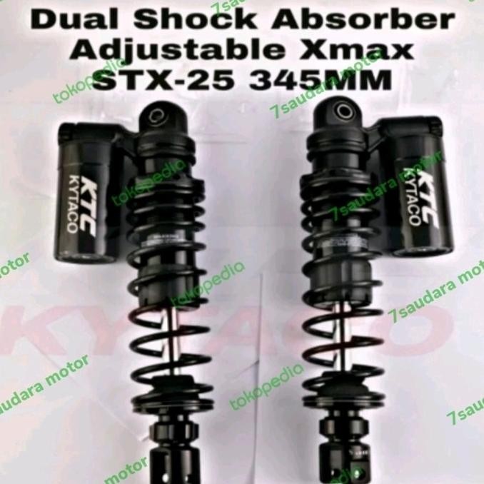 Masih! Shock Ktc Kytaco  Tabung Atas Double Click Fungsi Yamaha Xmax 250Cc