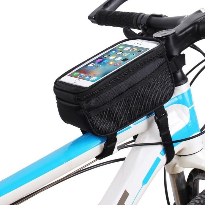 +++++] Tas Handphone Anti Air untuk Frame Depan Sepeda