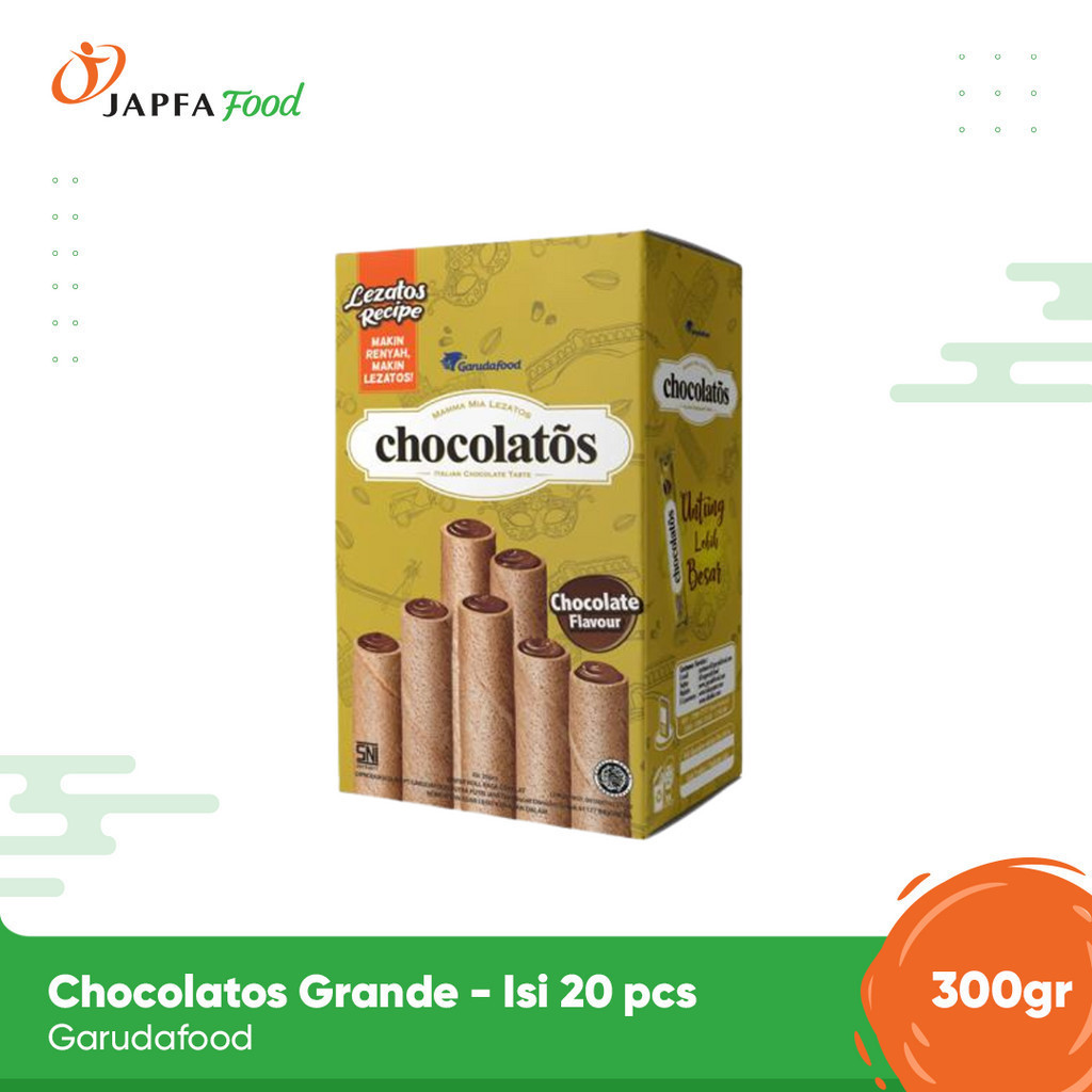 

Gery Chocolatos Grande/ Wafer Roll Coklat - 1 box (isi 20pcs)