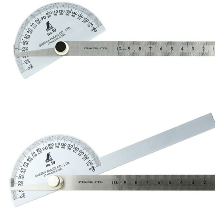 

Shinwa Protractor 62480 No.19 (198 X 14 X 1.2 Mm ) / Shinwa 62480