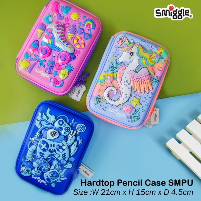 

Smiggle Hardtop Pencil Case Smpu Tempat Kotak Pensil Smiggle 3D Kartun