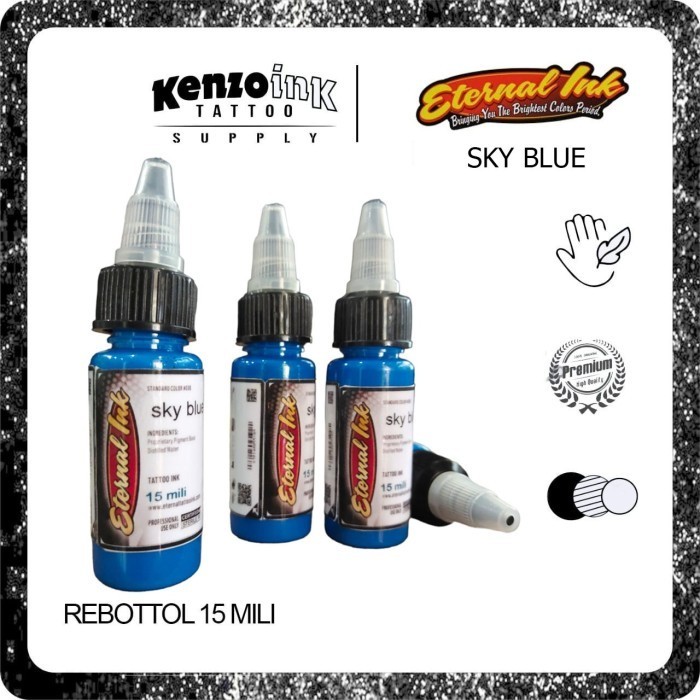 

Tinta Tatto Permanen Eternal Sy Blue 15Ml