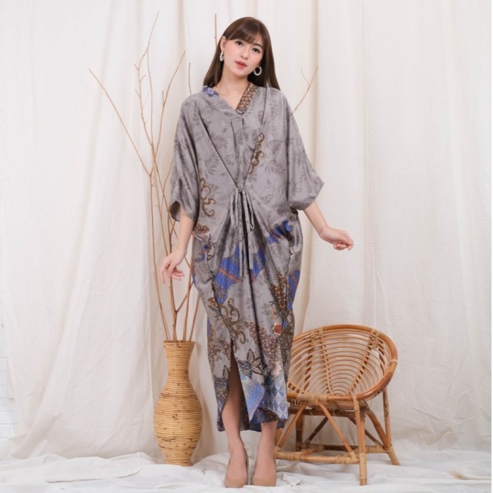 Long Kaftan Batik Party Ern Dress Pesta 169