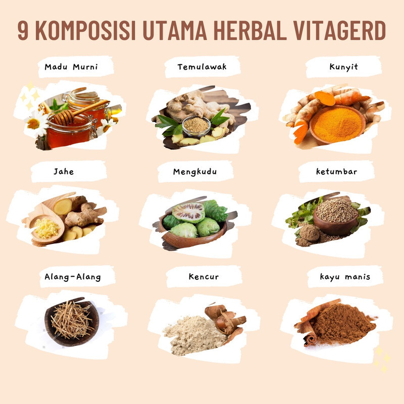 Apotik_Nugroho Madu Vitagerd 100% Bpom - Madu Herbal Obat Asam Lambung Kronis / Gerd / Maag -