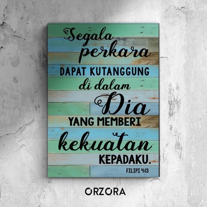 Poster Rohani Kristen / Dekorasi Rumah / Poster Inspirasi (A0230)
