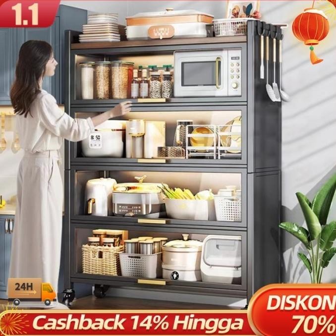 Barang Terlaris Rak Lemari Dapur Lemari Piring Minimalis Rak Dapur Xavanca