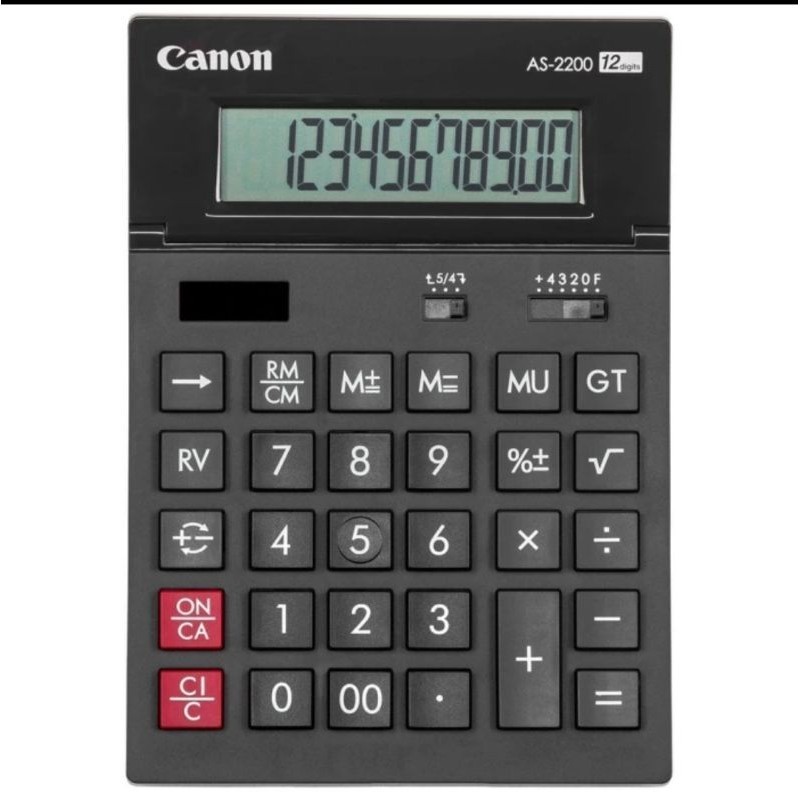 

CANON KALKULATOR AS 2200 LAYAR TEKUK / TILT DISPLAY 12 DIGIT
