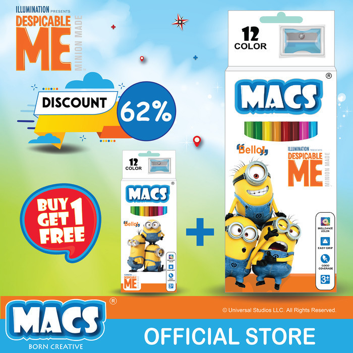 

Cantik Despicable Me - Minions (12 Colors) Buy 1 Get 1 Free Trendi